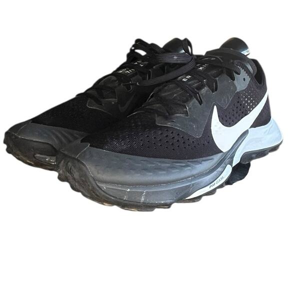 Men's Nike Air Zoom Terra Kiger 7 CW6062-002 Mesh Running Sneaker Size 9 Black - Picture 2 of 5